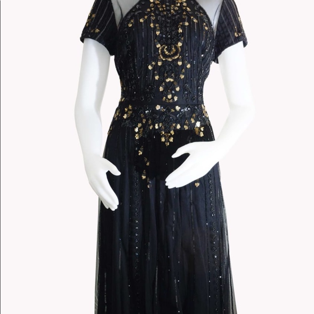 Sequined back dress